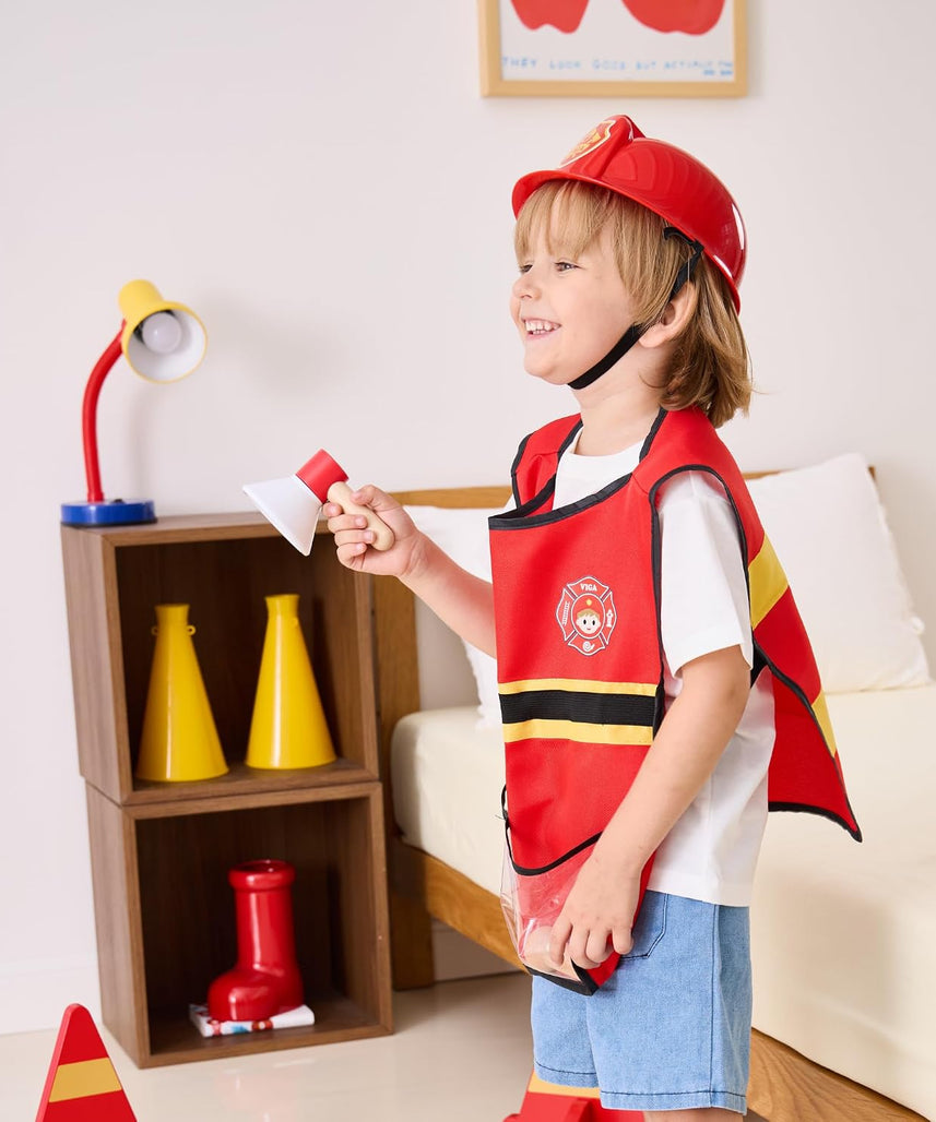 Viga 44714 Little Firefighter Role Playset 8-Pieces