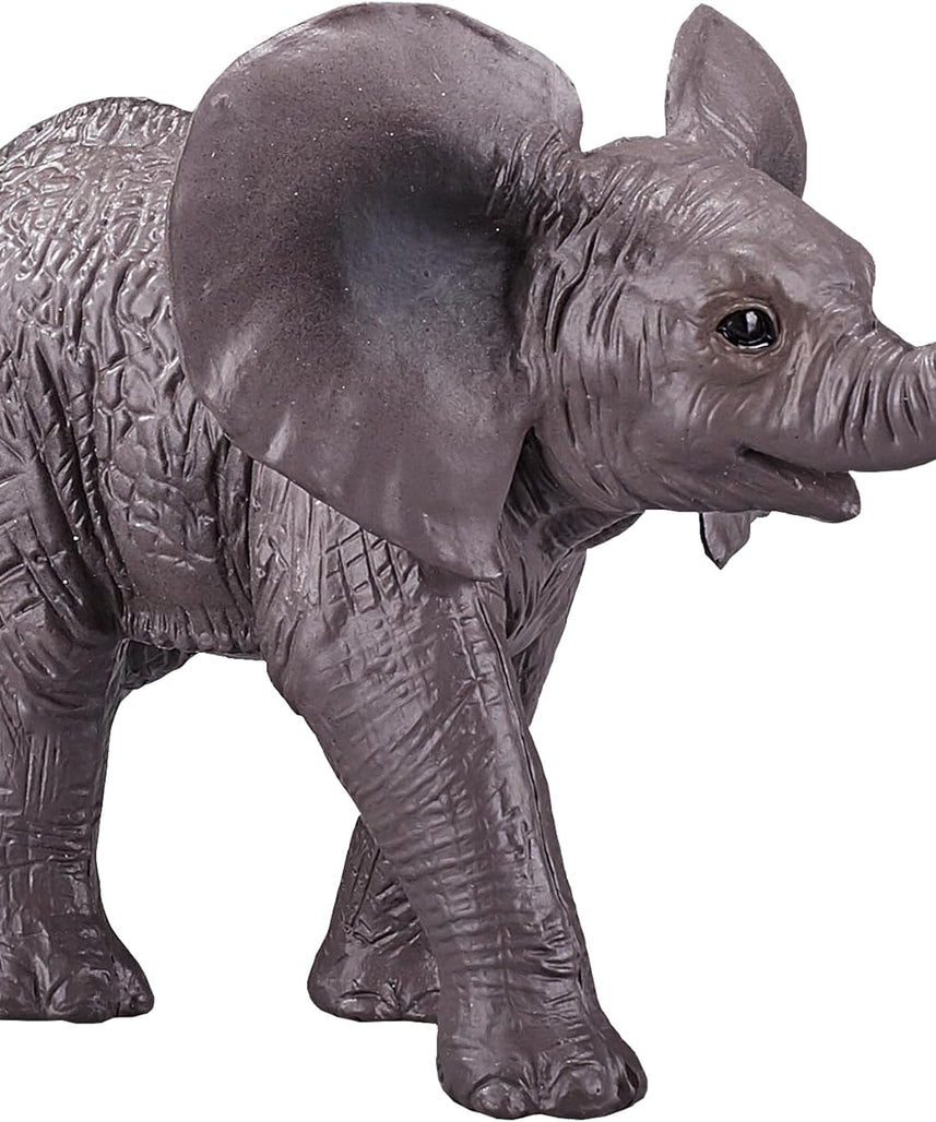 Mojo African Elephant Baby Medium Animal Figure Toy, Realistic Safari Collectible for Kids