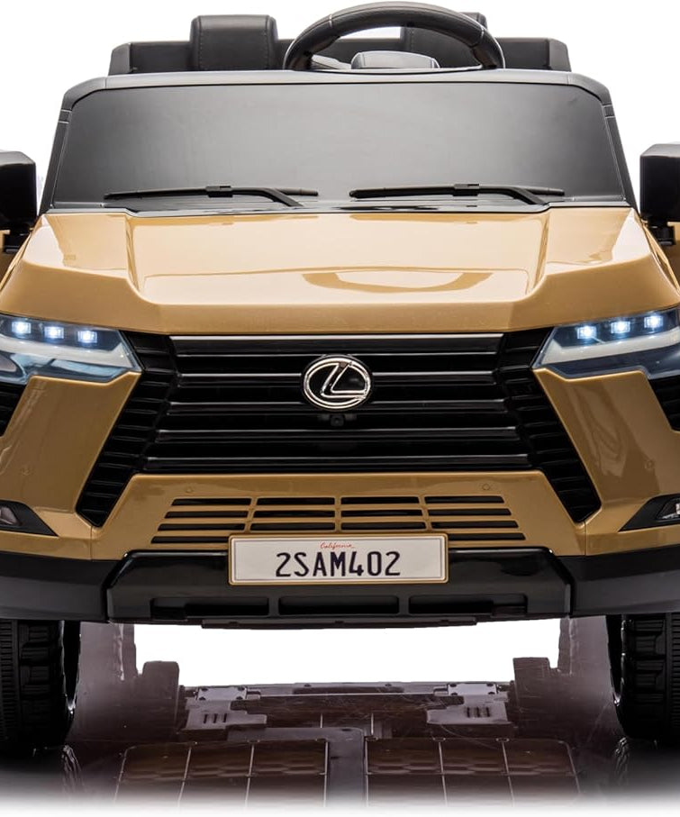 Lovely Baby LB 4002EL Lexus Style Kids Ride-On Car 12V Battery Operated Electric Car with EVA Wheels, LED Lights, Music, Seat Belt, Sit & Drive Vehicle for Boys & Girls 2–6+ Years