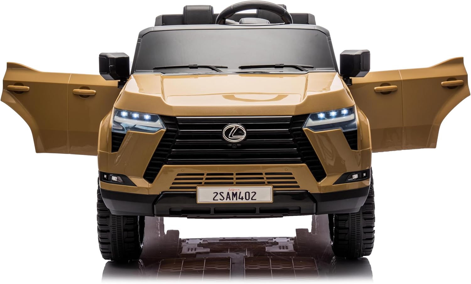 Lovely Baby LB 4002EL Lexus Style Kids Ride-On Car 12V Battery Operated Electric Car with EVA Wheels, LED Lights, Music, Seat Belt, Sit & Drive Vehicle for Boys & Girls 2–6+ Years