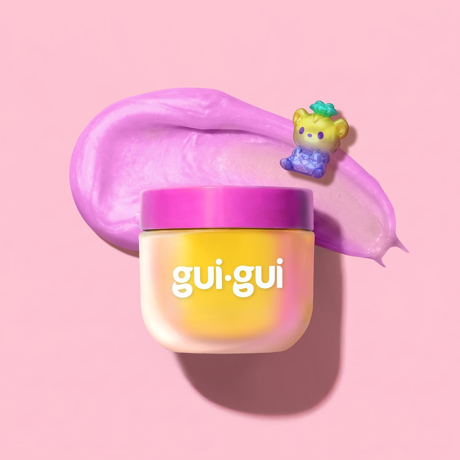 GUI GUI Fruity Glow Deluxe Twin Pack Slime Kit, 2 Scented Slimes Jelli & Clear with Gua Sha and Scoop Tools, 5-Step Beauty Ritual Sensory Toy for Kids, Ages 6+
