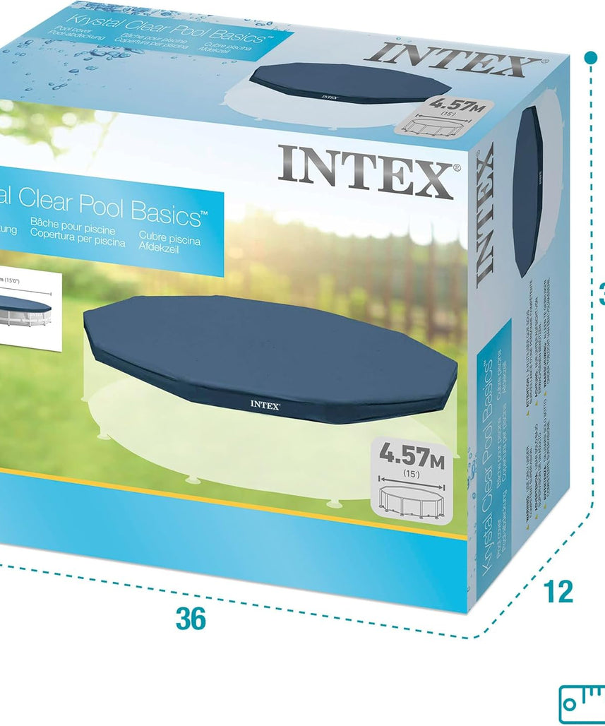 Intex 15-Foot Round Metal Frame Pool Cover