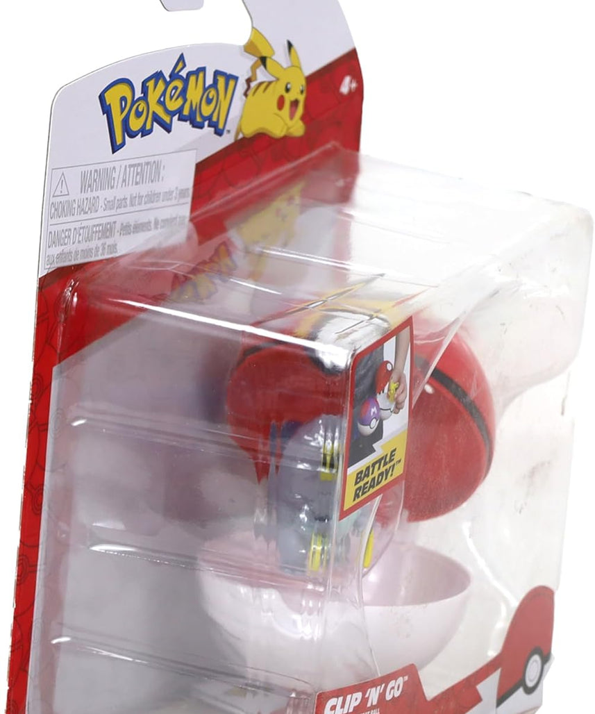 Pokemon Clip n Go - Frigibax with Repeatball, Action Figures, Official Detailed Figurines, Collectibles, Figure with Poke Ball, 4 Years+