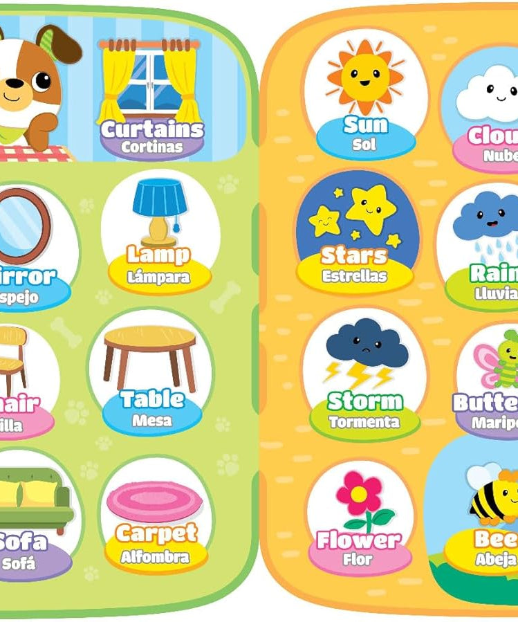 110 Bilingual Learning Book - First Words 12M+