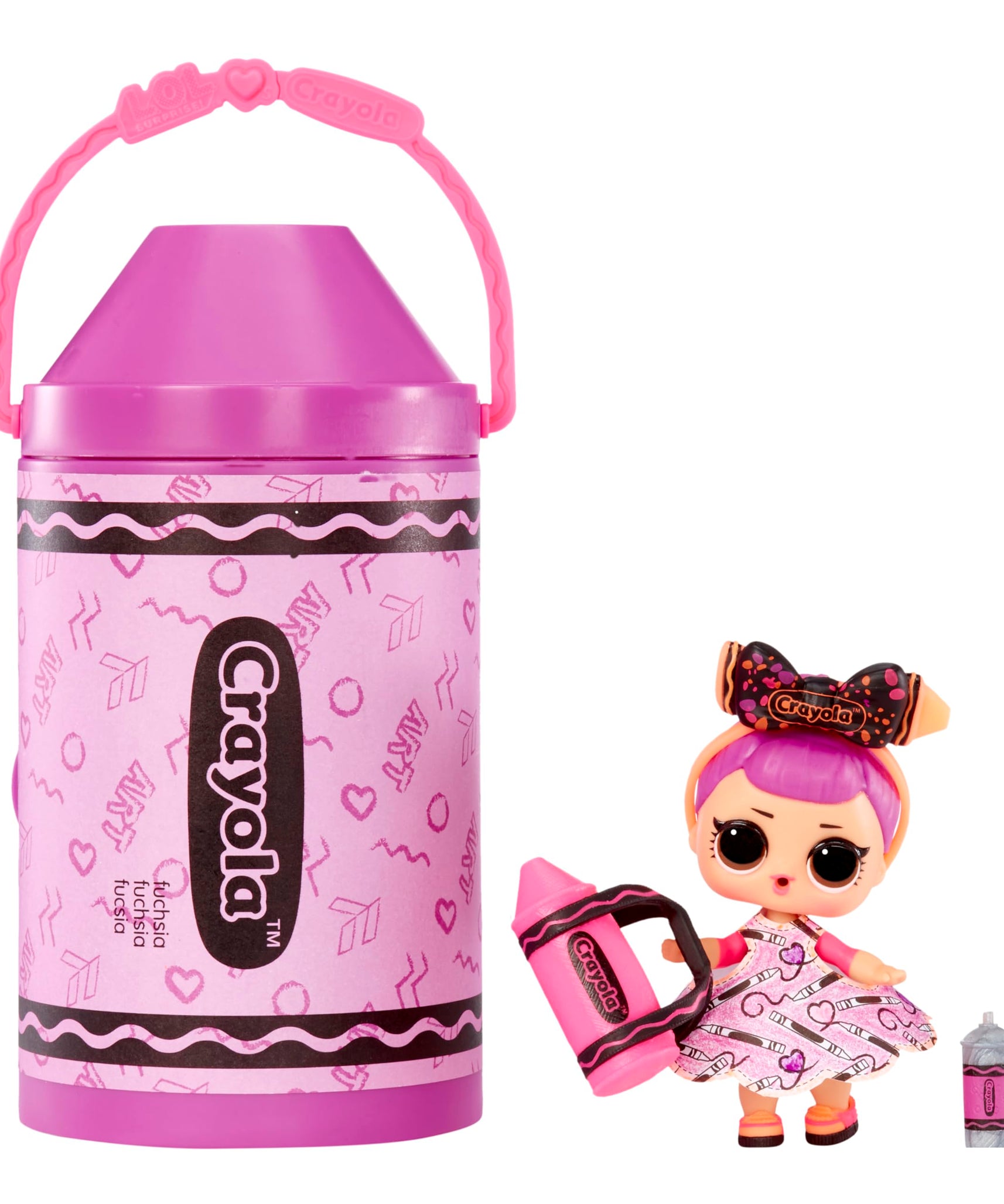 L.O.L. Surprise! Crayola Color Me Studio Doll Set, 30+ Surprises, Includes Crayon Capsule, Crayons, Paper Fashions, Creative Art Toy Gift for Kids