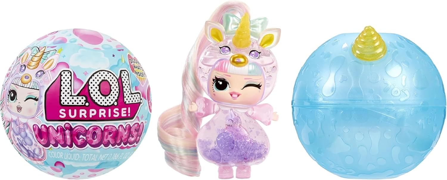 L.O.L. Surprise! Unicorn Tots, Magical Collectible Doll with 7 Surprises, Mix-and-Match Hair, Horns and Accessories, Creative Play for Kids Ages 4+