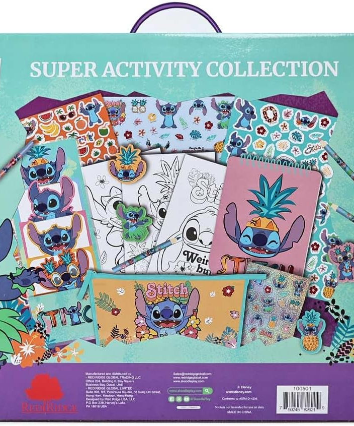 Disney Stitch Super Activity Collection, Coloring & Activity Learning Set, Hours of Fun, Age 3+
