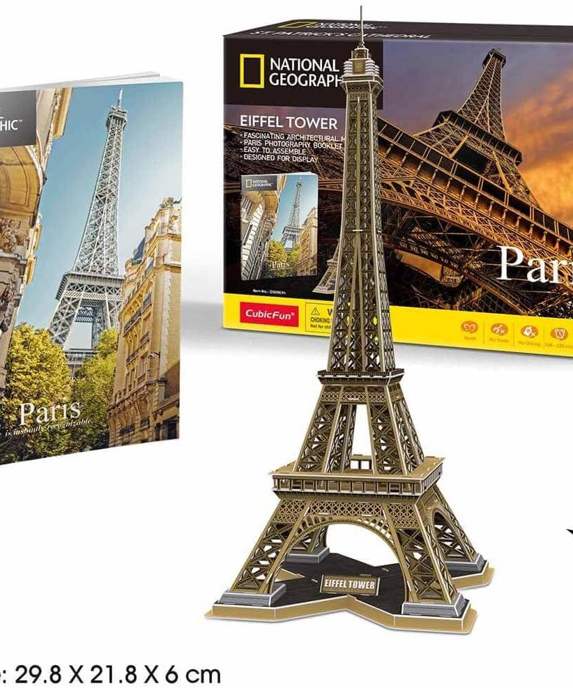 CubicFun National Geo 3D Puzzle Eiffel Towers 80-Piece