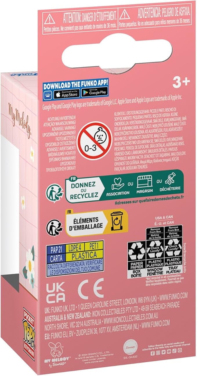 Funko Pop Keychain Hello Kitty Mini Vinyl Figure Collectible Keyring Cute Anime Merchandise For Bags Backpacks Gifts Ages 3+