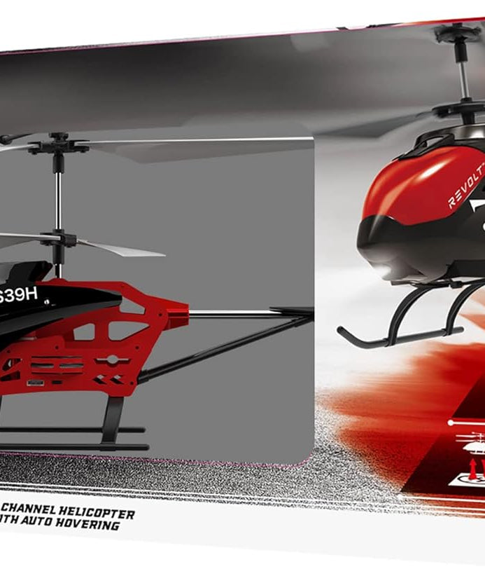 SYMA Revolt Raptor XL Helicopter with Auto-Hover S39H, 2 Speeds, 33cm Long, Ages 8+ - Mutli