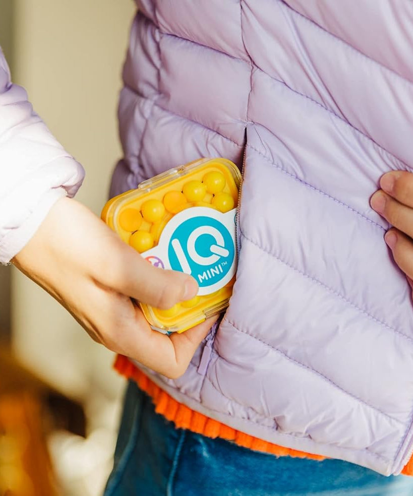 SmartGames IQ Mini Handheld Educational Puzzle Game Create Your Own Levels Brain Teaser for Kids Ages 6 and Up Travel-Friendly Matching Game