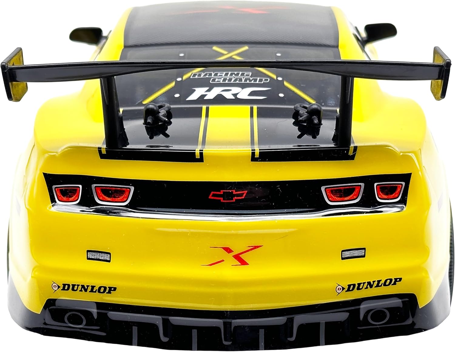 D-Power 1:10 Yellow Camaro RC Car, 2.4GHz Remote Control, 7.4V USB Rechargeable Battery, High-Speed Performance Vehicle, Ages 6+