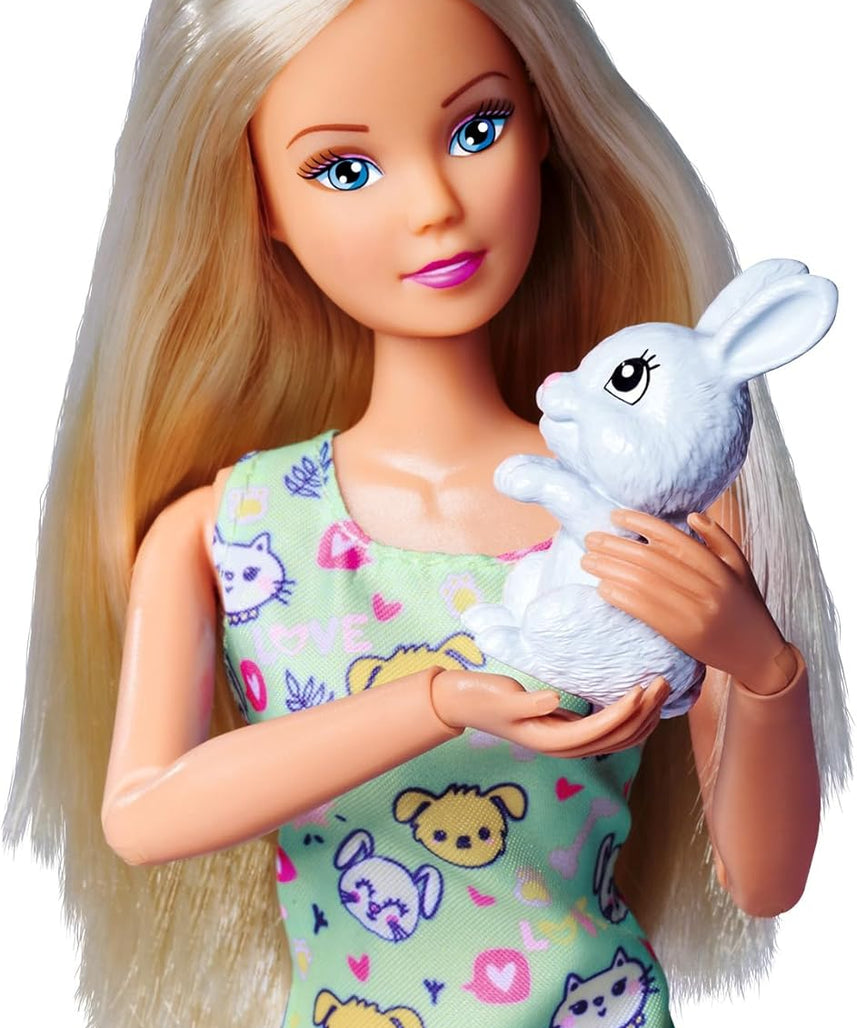 Simba Steffi Love Cute Pet Doll 29 cm with Pet and Food Accessories Random Assortment for Kids Ages 3 and Up