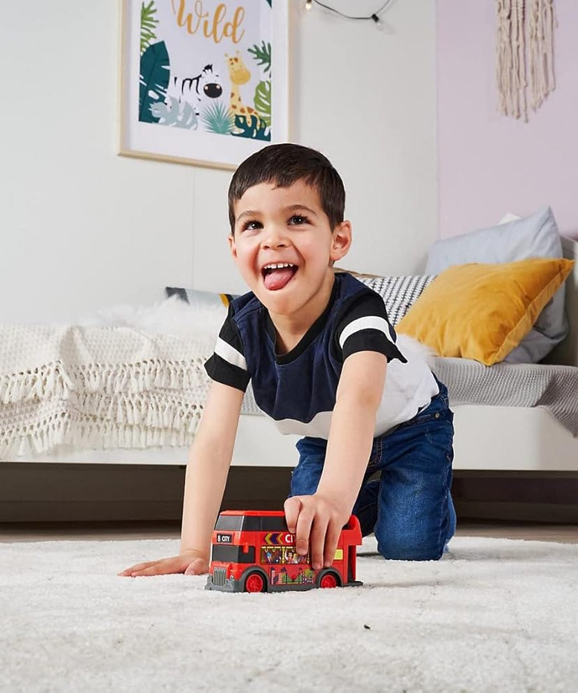 Dickie Toys Collection – City Bus, Fire Engine, Police Unit, 4-Storey Car Park & Harry Potter Die-Cast Nano Figures – Interactive Toys for Kids Ages 3+