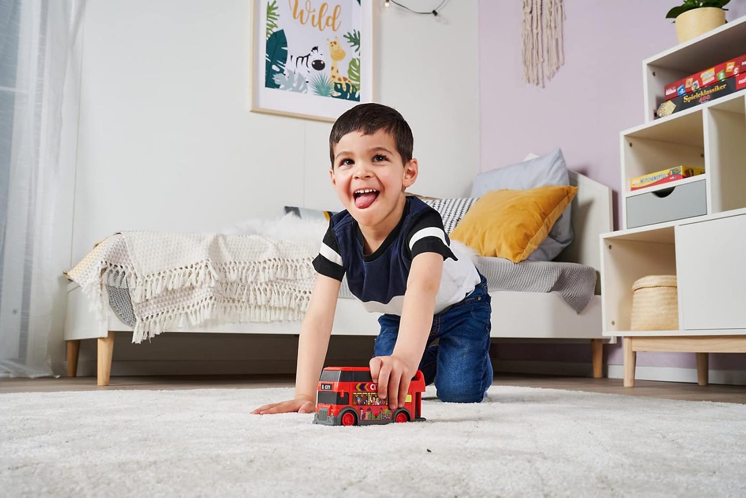 Dickie Toys Collection – City Bus, Fire Engine, Police Unit, 4-Storey Car Park & Harry Potter Die-Cast Nano Figures – Interactive Toys for Kids Ages 3+