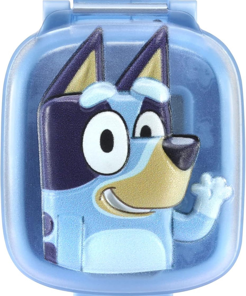 VTech Bluey Wackadoo Learning Watch Interactive Toddler Wristwatch with Stopwatch Timer Alarm Games Voice Guided by Bluey and Bingo Educational Role Play Toy for Kids Ages 3-6, Medium, Blue