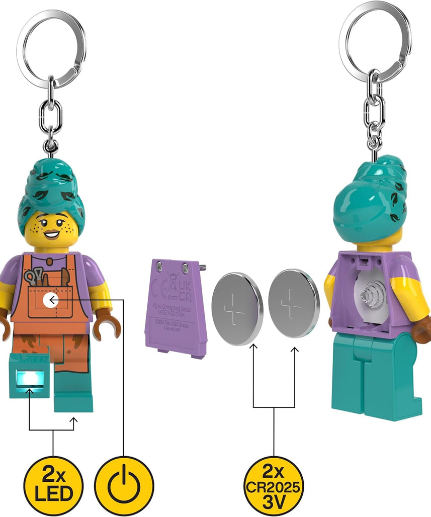 Lego IQ Minifigures Keychain Light_Ceramic Girl