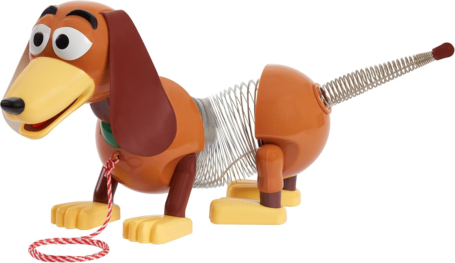 Just Play Disney Pixar Toy Story Slinky Dog Pull Toy, Classic Walking Spring Dog with Stretchable Body and Pull Leash for Toddlers, Ages 18+ Months