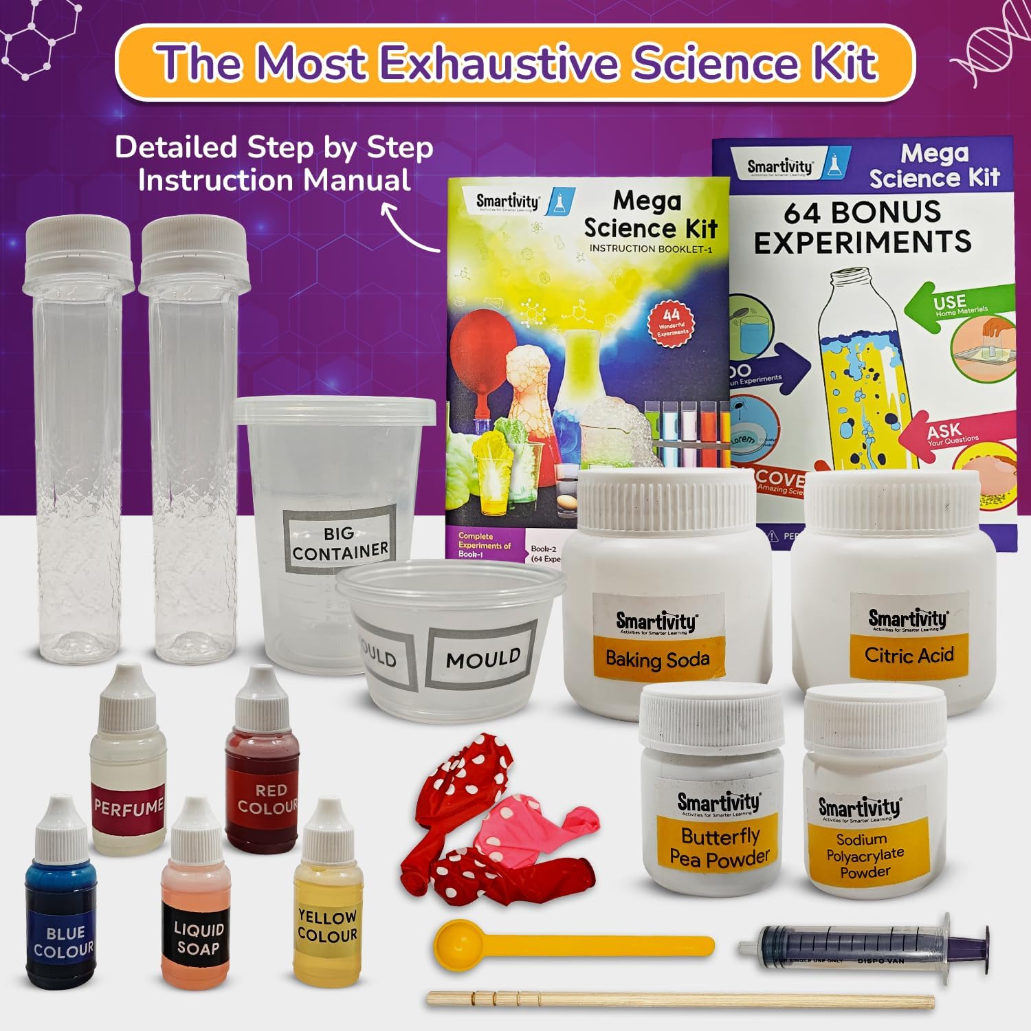 Smartivity Mega Science Kit 150+ Science Experiment Kit for Kids 6 to 14 Years Old | Birthday Gifts for Boys & Girls | STEM Educational Toys 6,7,8,9,10,11,12,13,14 Years Old Kids