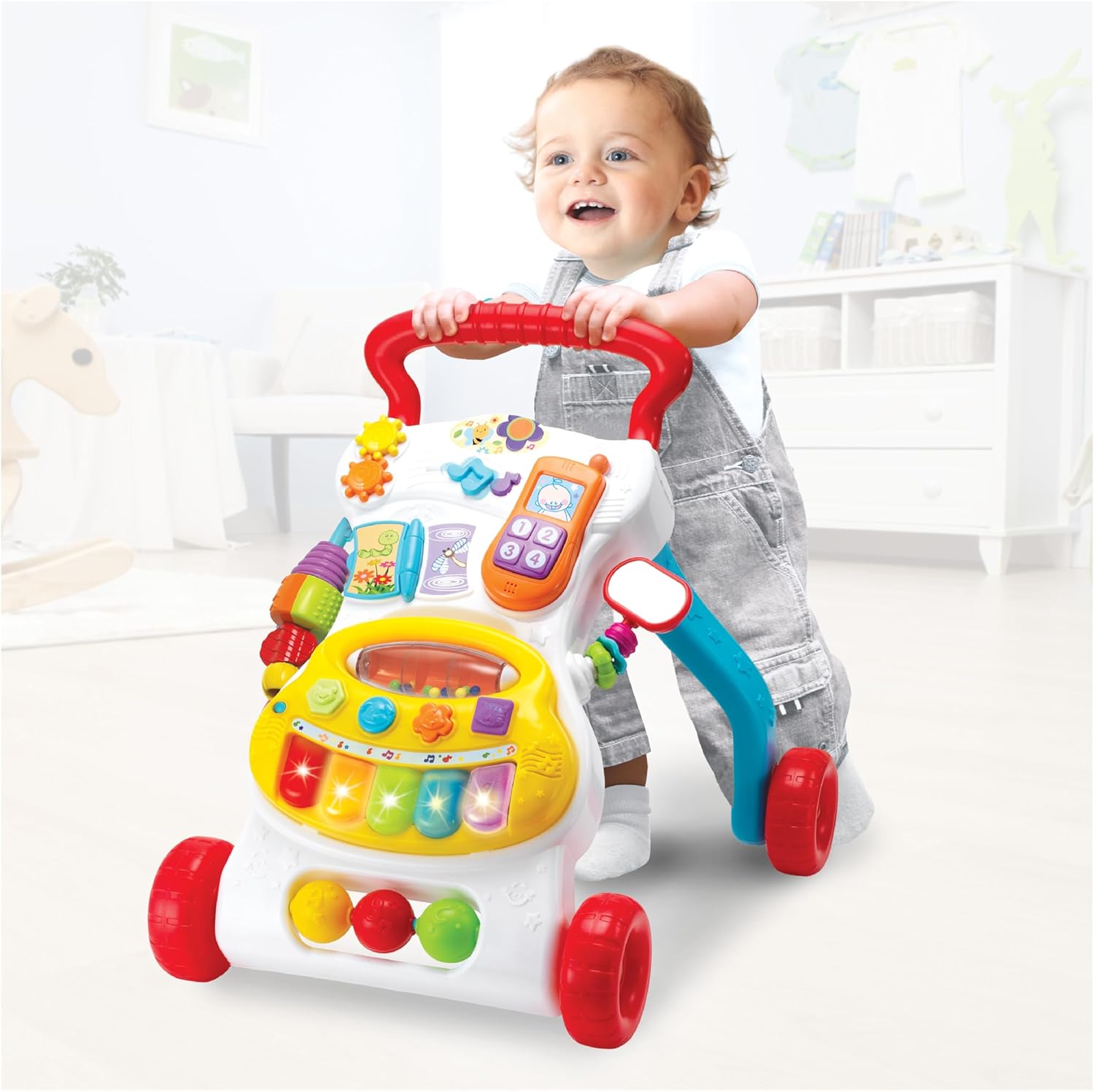 Winfun Grow with Me Musical Walker Play Set, Multicolor