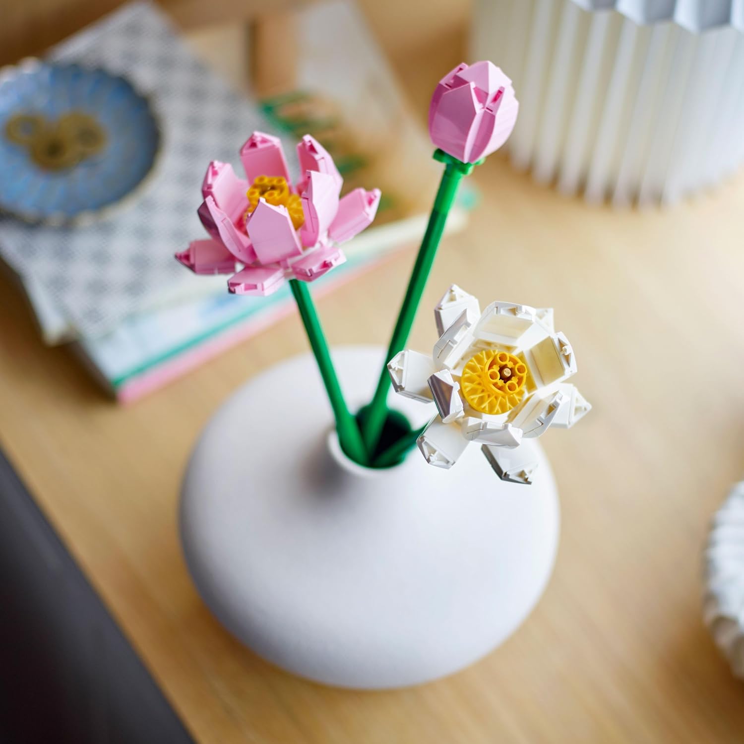 LEGO Botanicals Lotus Flowers - Faux Flower Bouquet Building Set for 8+ Year Old Girls and Boys - Bedroom Decoration or Desk Decor - Botanical Collection Birthday Gift Idea - 40647