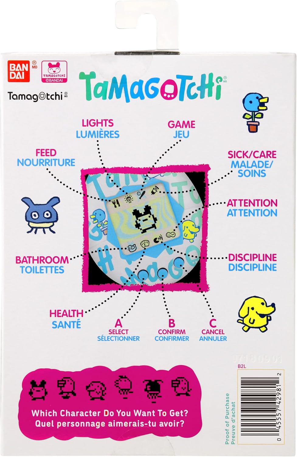BANDAI Tamagotchi Argyle Heart Virtual Pet 42981 Electronic Toy Ideal for Ages 6+ Zoom into Paradise to Surround Your Electronic Pet