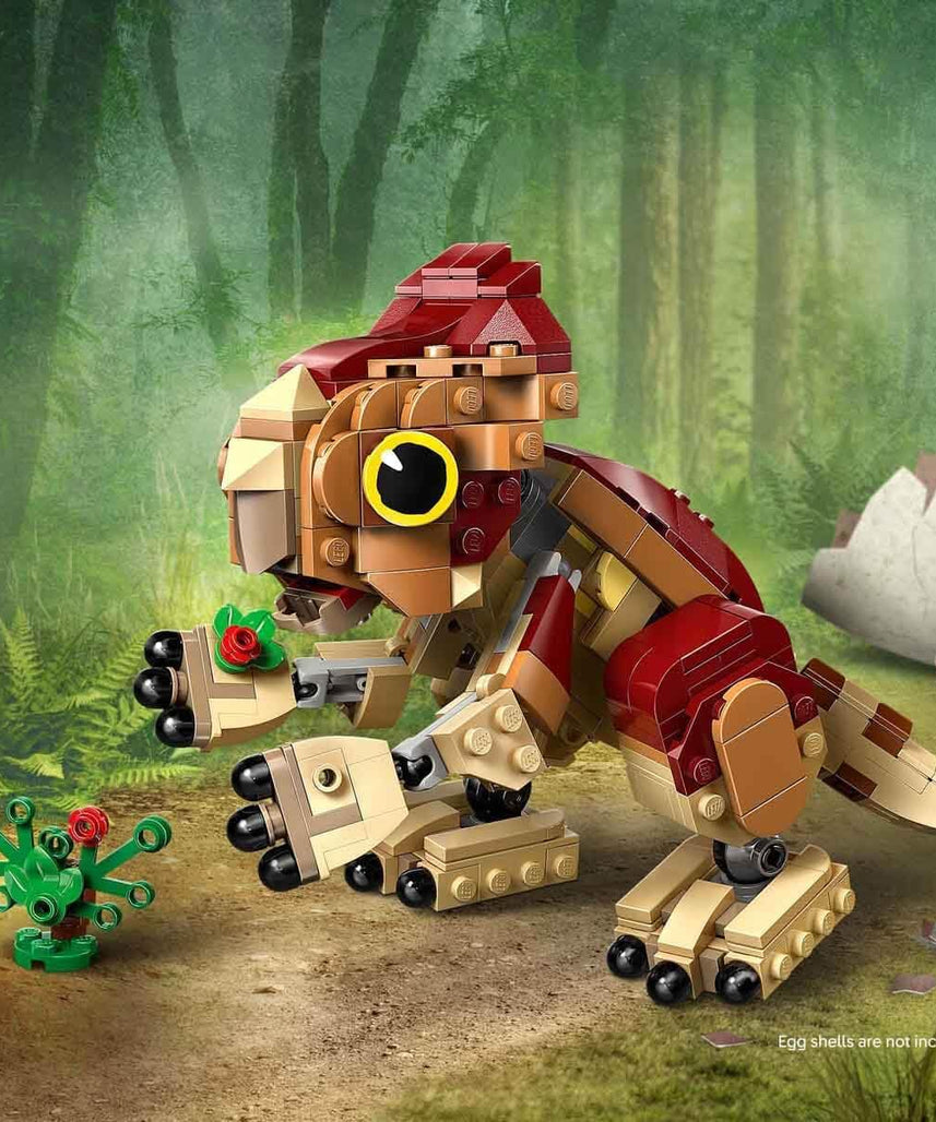 LEGO Jurassic World Baby Dinosaur Dolores Aquilops Play Display Toy Dinosaur Figure incl Plant with Flowers Gift for 7+ Year Old Boys Girls Rebirth Movie Fans 76970