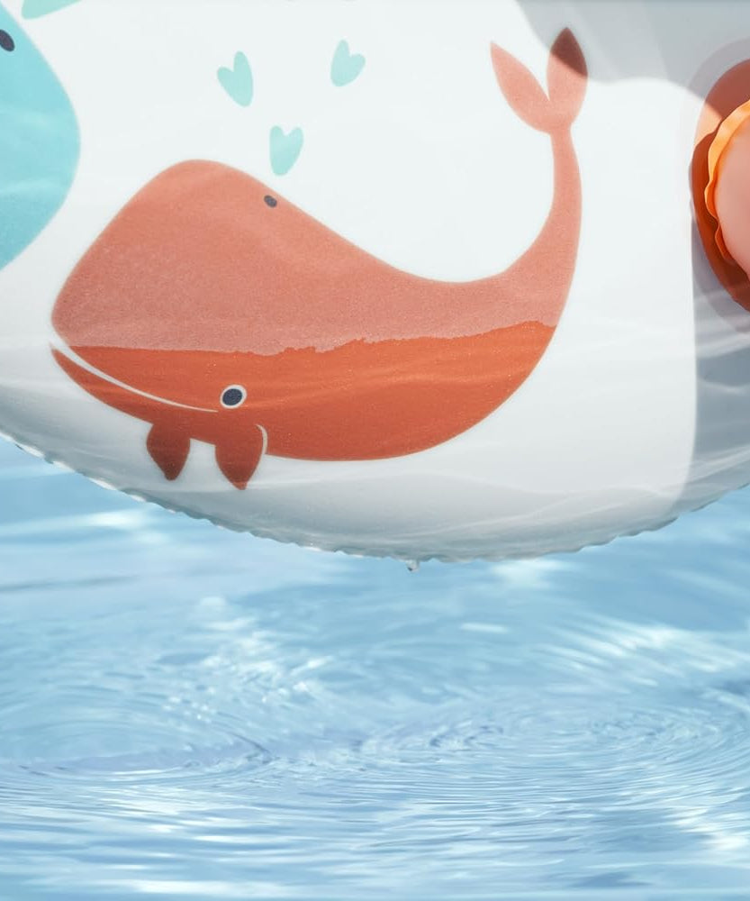 Bestway UV Care Comfort Plush Shaded Baby Boat Sea Animals 84X67cm, Outdoor & Indoor Relaxation & Play, Pool Baby Boats & Rafts, Soft Smooth Comfort Velvet-like Material