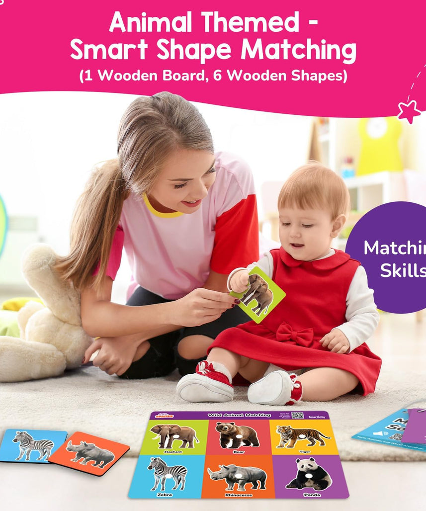 Smartivity 5-in-1 Montessori Play Box for 1+ Years – Educational Activities for Toddlers, Brain-Boosting Toy for Motor, Shape, and Matching Skills