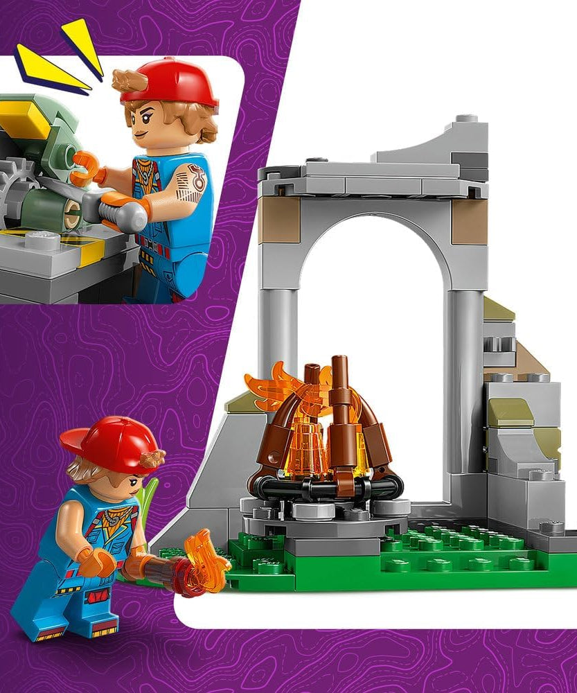 LEGO Fortnite Peely & Sparkplug’s Camp Toy - incl. Wolf & Supply Llama Figures plus a Campfire & 3 Minifigures - Gift for 7+ Year Old Boys, Girls & Gaming Fans - 77075