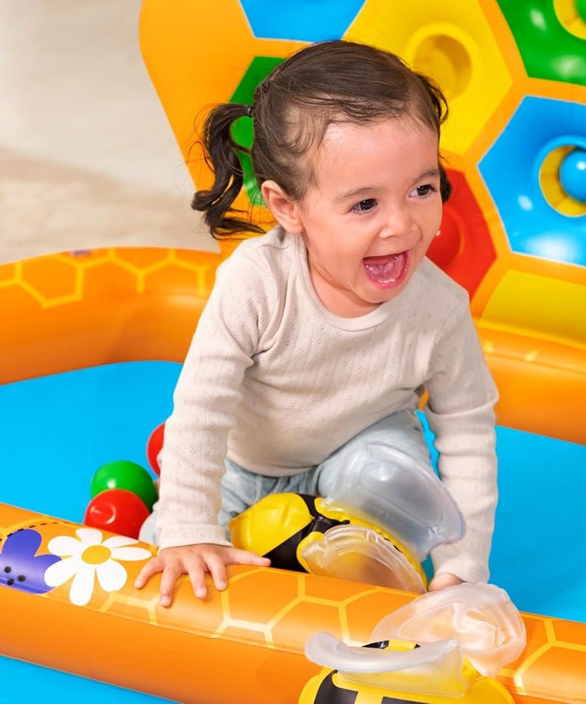 Bestway Lil' Beehive Paddling Pool & Ball Pit, 127 x 119 x 61 cm