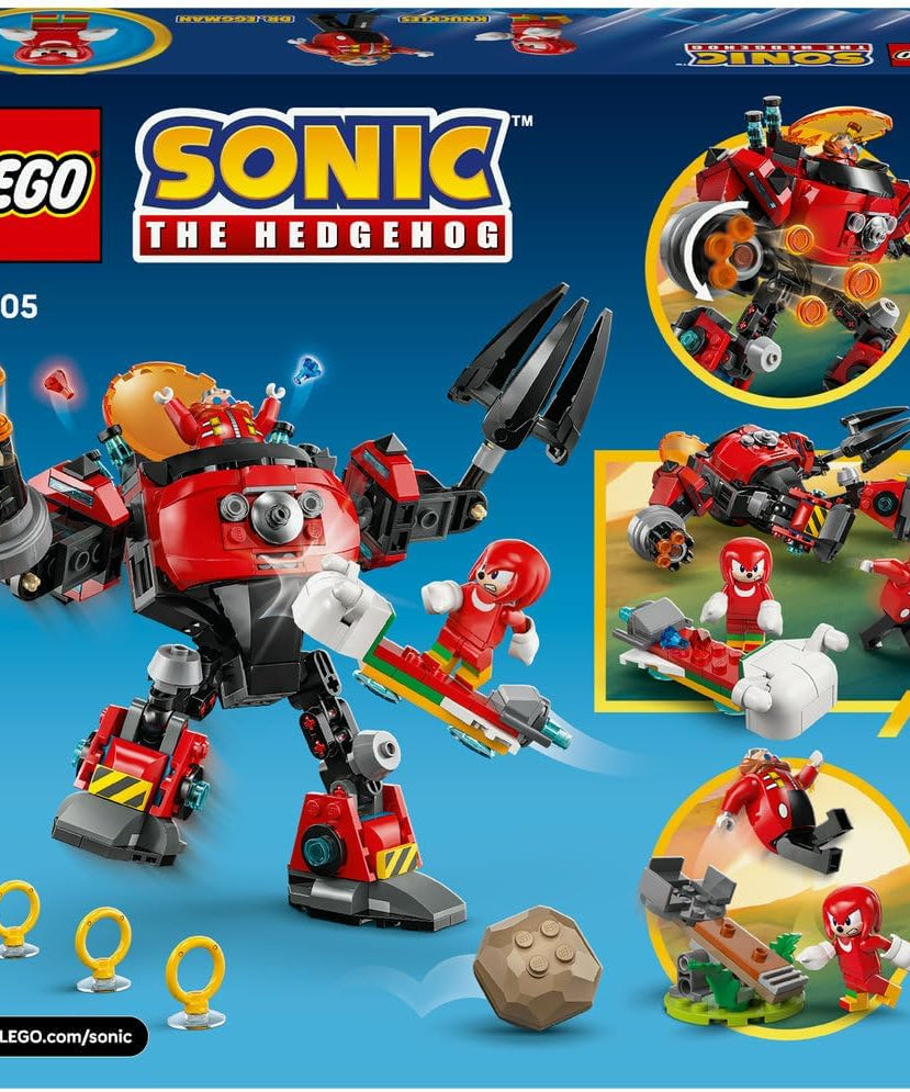 LEGO Sonic 77005 Knuckles vs Dr. Eggman Egg Walker Battle Set for Kids 8+