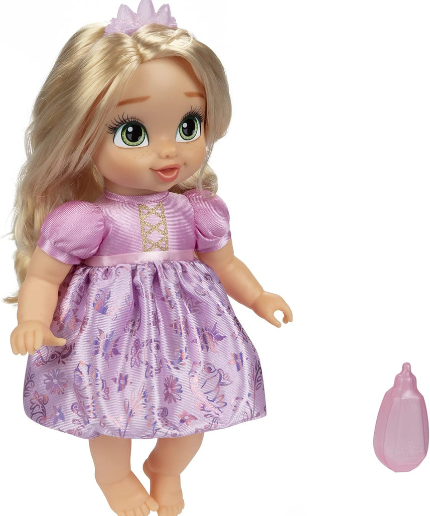 Disney Princess Rapunzel Baby Doll with Baby Bottle & Tiara