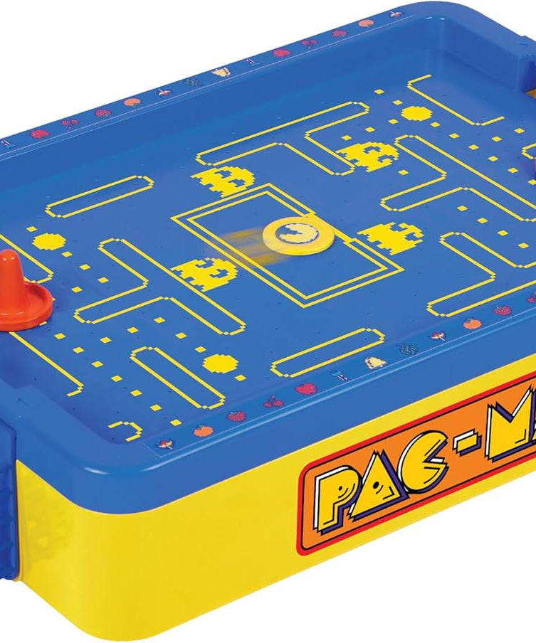 PAC-Man Electronic Air Hockey Arcade 2 Player Game Table with Floating Puck - Official Sounds and Air Surface - 52.5 x 8 x 27.8 cm - For Ages 3 and Above - Retrogaming Fans