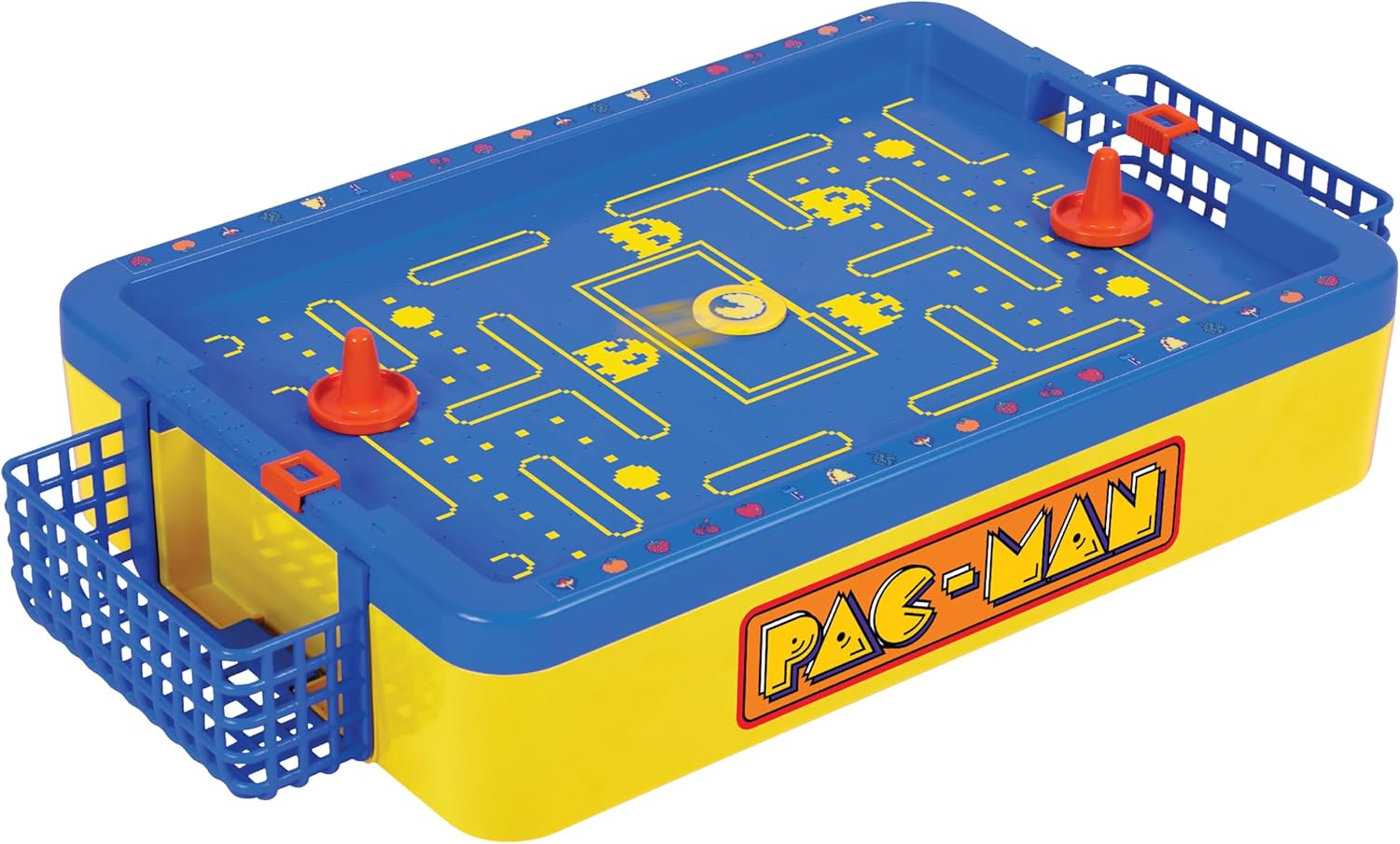 PAC-Man Electronic Air Hockey Arcade 2 Player Game Table with Floating Puck - Official Sounds and Air Surface - 52.5 x 8 x 27.8 cm - For Ages 3 and Above - Retrogaming Fans