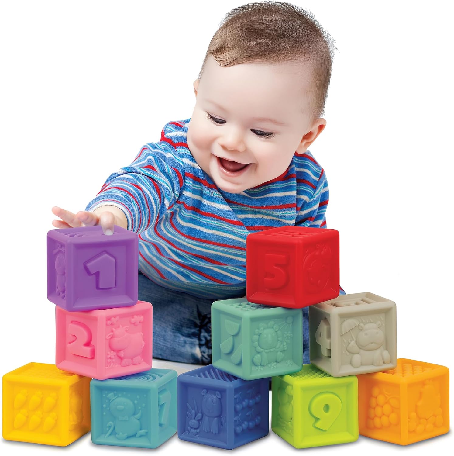 Soft and Squeezy Builder Blocks 6M+