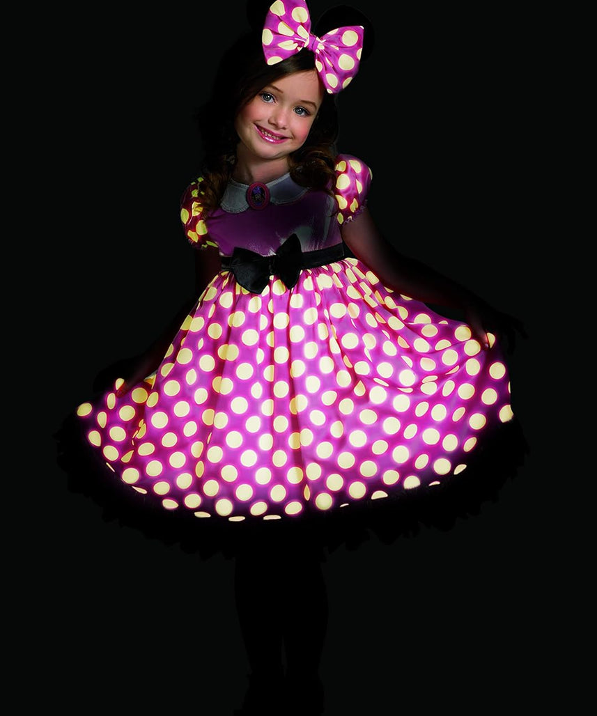 Disney Minnie Mouse Glow in the Dark Girls' Costume