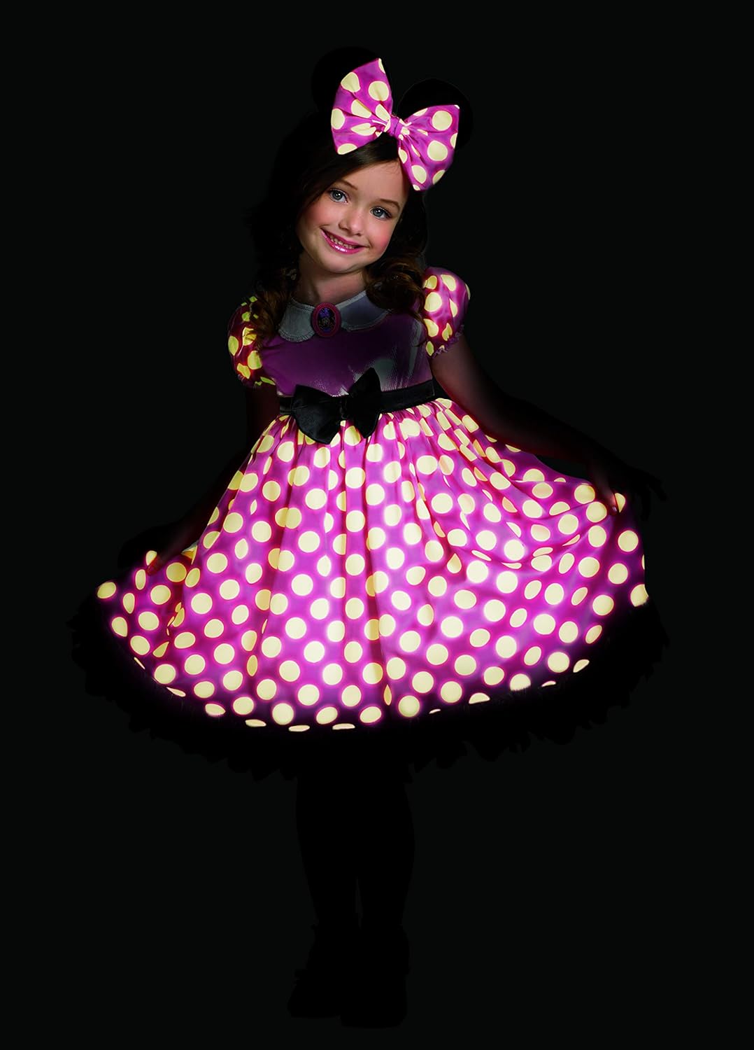 Disney Minnie Mouse Glow in the Dark Girls' Costume