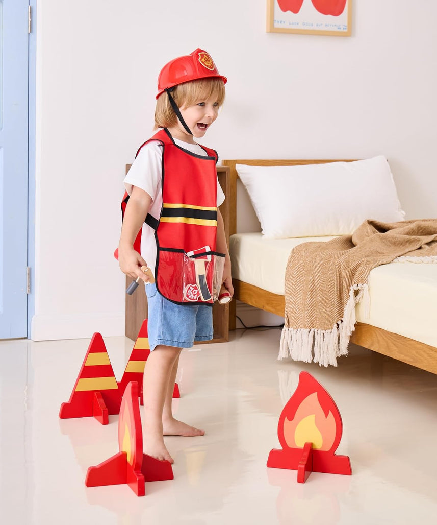 Viga 44714 Little Firefighter Role Playset 8-Pieces