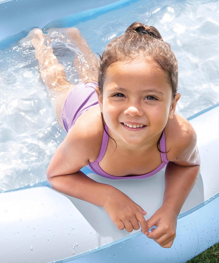 RECTANGULAR POOL 1.66x1.00mtX25cm BLUE COLOR [AGE 2+]