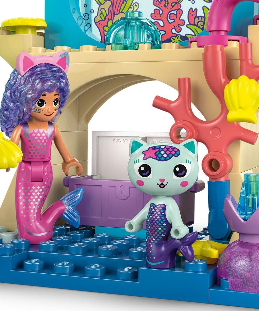 LEGO Gabby's Dollhouse Mermaid Gabby's Aquarium Adventure Toy with Gabby Mini Doll MerCat Figure and Accessories Gift for 4+ Year Old Girls and Movie Fans 11204