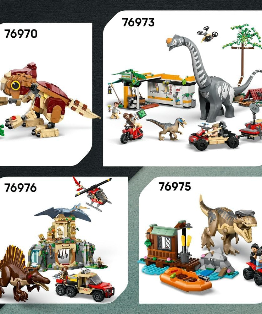 LEGO Jurassic World Raptor Off-Road Escape Dinosaur Toy incl 2 Dino Figures Off-Road Car Toy 2 Minifigures Gift for 6+ Year Old Boys Girls Rebirth Movie Fans 76972