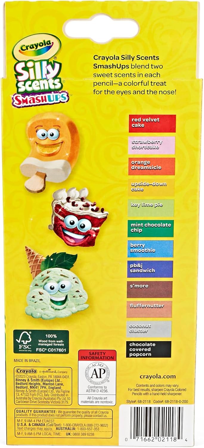 Crayola Silly Scents Colored Pencils 12 ct