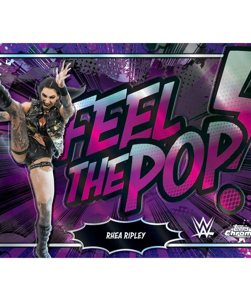 Topps Chrome WWE 2026 Value Box English Trading Cards, WWE Superstar Collectible Card Box with Exclusive Parallels & Autograph Chances