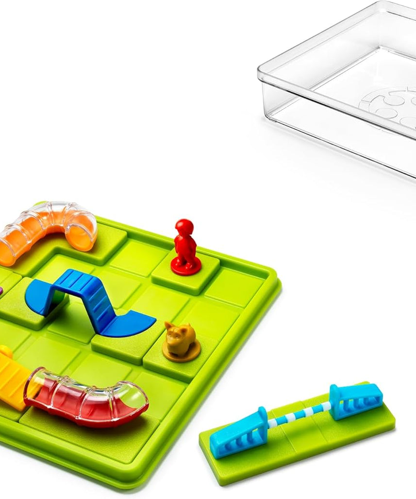 SmartGames Smart Dog Obstacle Course, Brain Teaser Puzzle with 60+ Challenges, STEM Educational Toy for Kids 7+