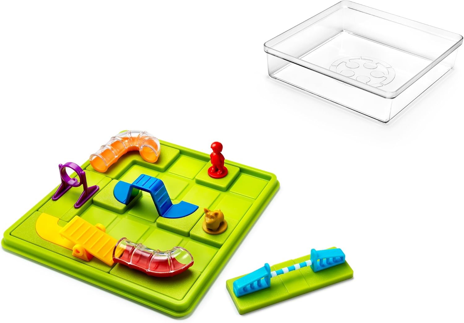 SmartGames Smart Dog Obstacle Course, Brain Teaser Puzzle with 60+ Challenges, STEM Educational Toy for Kids 7+