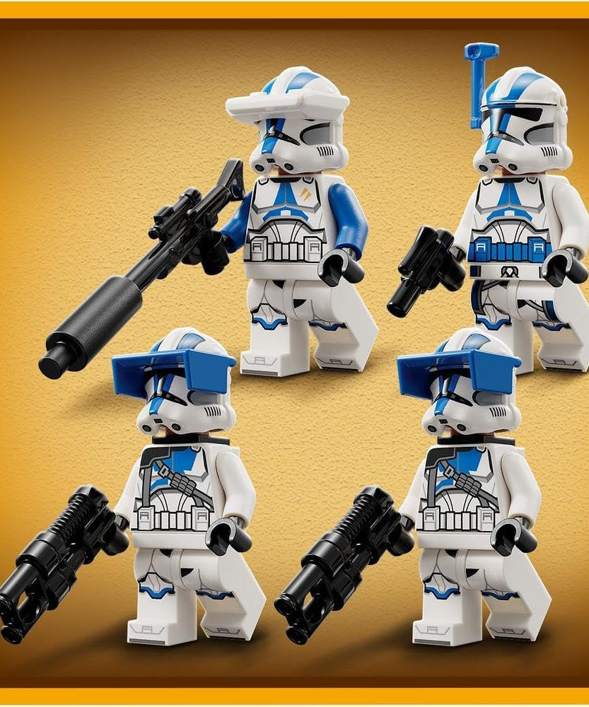 LEGO 75345 Star Wars 501st Clone Troopers Battle Pack Set, Buildable Toy with AV-7 Anti Vehicle Cannon and Spring Loaded Shooter plus 4 Characters
