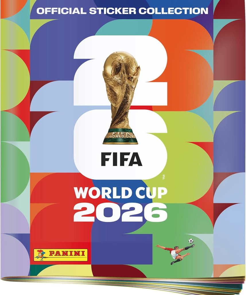 Panini FIFA World Cup 2026 Sticker Album + 50 Sticker Packets Combo, Official Football Collectors Set with Album and Booster Pack Bundle, Best Value Offer, All Ages