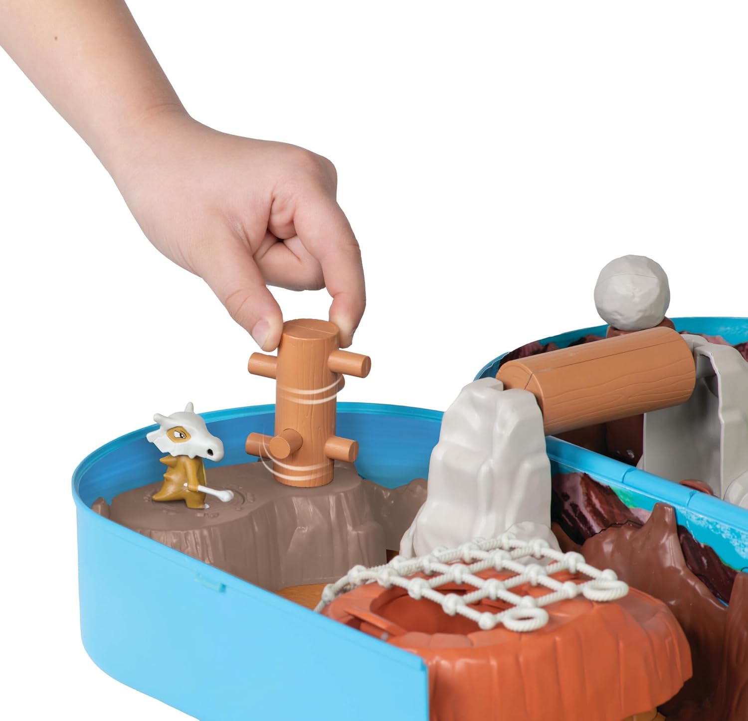 Pokemon Carry Case Battle Desert Playset, Portable Backpack Playset with Action Zones and Pikachu Figure, Official Pokemon Toy, Ages 4+