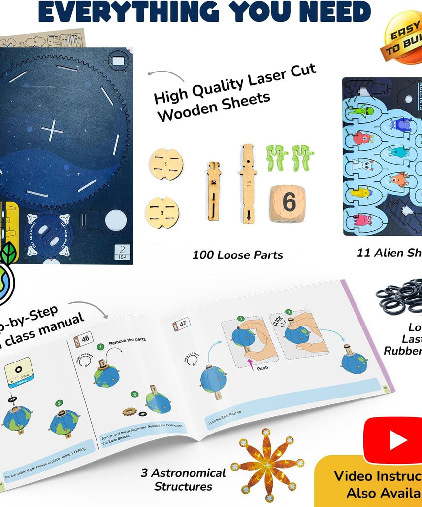 Smartivity DIY Space Shooters STEM Fun Toy, Educational & Construction Based Activity Game Kit for Kids 8 to 14, Best Birthday Gift for Boys & Girls